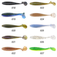 Leurre souple en caoutchouc pour pêche à la traîne, queue de pagaie, 8,5 cm, 5,4 g, type wiggle, fabriqué aux États-Unis