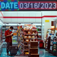 Livraison rapide sans quantité minimale de commande boutique panneau matriciel Led lumineux Frontlit lettres en cours d'exécution message texte magasin signe de lumière Led personnalisé