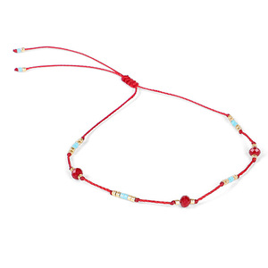 Tobilleras de cuentas de semillas bohemias, pulsera de tobillo con cuentas de arroz arcoíris, pulsera de cadena de tobillo, cadena de pie de cuentas coloridas, joyería para mujeres y niñas - Product Image 6