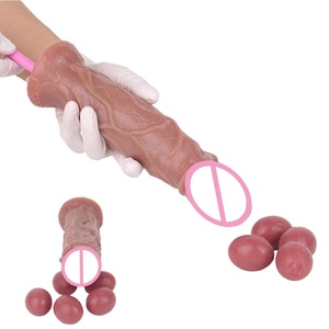 S8701 Realistic Silicone Ovipositor Hand-Push Laying Eggs Skin Feeling Hollow <b>Dildo</b> Anal Plug Sex Toys for Adult Masturbation - Product Image 3