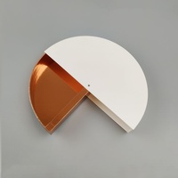 Boîte cadeau semi-circulaire rotative sur mesure pour desserts, en carton créatif avec revêtement UV, logo personnalisé, recyclable, de luxe