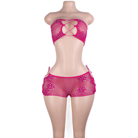 Costume de strip-teaseuse en résille à paillettes, body de scène, tenue de designer à paillettes, pour la pole dance, le club, la lingerie sexy