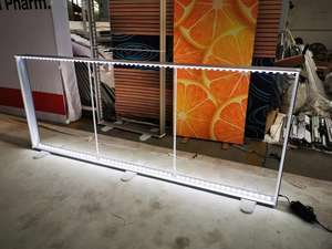 แท่นแสดงสินค้าอลูมิเนียม ประกอบง่ายใน 10 วินาที กล่องไฟโรงงาน กล่องไฟพกพา กล่องไฟ <span class=keywords><strong>LED</strong></span> - Product Image 4