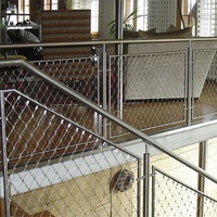 Rampe d'escalier en maille tissée en acier inoxydable SUS316