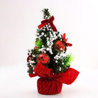 AYOYO Classique et Tendance : Ornements de Noël de Bureau, Mini Décoration de Table, Arbres Artificiels, Petit Sapin de Noël 20 CM