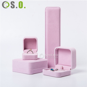 High Quality Velvet Jewelry Box Set with Custom Logo for Rings Necklaces Bracelets Pendants for Wholesale Jewelry Stores - Product Image 1