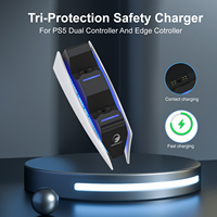 Honcam Chargeur double contrôleur Station de charge Accessoires pour Sony Playstation 5 Dualsense