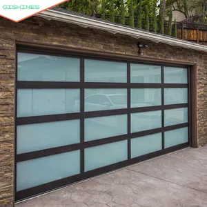 Vedere attraverso la porta del Garage sezionale trasparente per sicurezza efficienti porte da Garage in vetro Roll-Up per risparmiare spazio