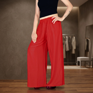 Premium Quality Light <b>Weight</b> RAYON PLAZZAO Bottom Wear for Casual Use with <b>FREE</b> PLUS Size Available at Affordable Price - Product Image 3