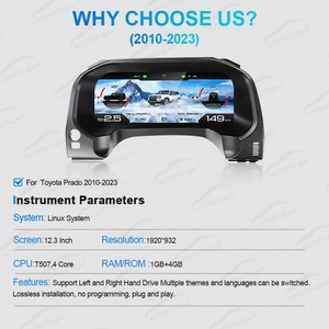 Navihua <b>Car</b> Gauge LCD Instrument <b>for</b> Toyota Prado 2010-2023 Digital Cluster Dashboard Cockpit LCD <b>Speedometer</b> Virtual Instrument - Product Image 6