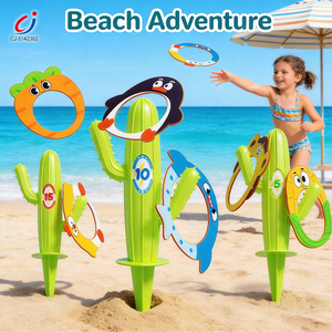 Giocattoli da lancio Chengji per bambini, educativi, sportivi all'aperto, con anelli a forma di cactus e punteggio, per eventi di gioco all'aperto - Product Image 2