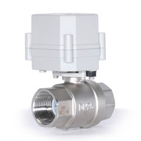 Vanne à bille modulante proportionnelle électrique 2 voies 1'' DN25 SS304 9-24VDC 4-20mA 0-5V 0-10V Signal analogique
