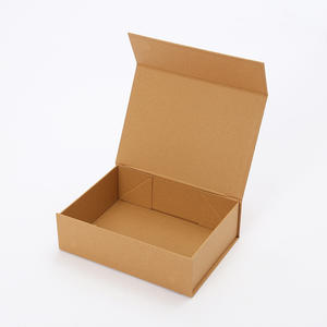 Boîtes cadeaux en papier magnétique écologiques, emballage en papier <span class=keywords><strong>origami</strong></span>, boîte cadeau en papier kraft jaune sur mesure de qualité supérieure - Product Image 2