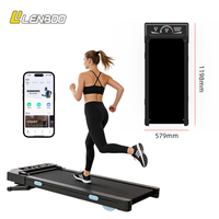 Tapis de marche électrique inclinable automatique 1-6 km/h avec télécommande et LED, pliable, pour la maison, la salle de sport, le bureau et les petits espaces
