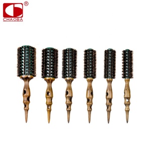 Cepillo Redondo Profesional de Venta Caliente, Duradero, con Mango de Madera Ligero, Cerdas de Jabalí, Resistente al Calor, con Púas de Poliamida - Product Image 2