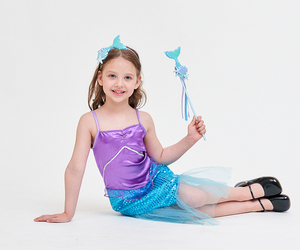 Directo de fábrica Sirenita Princesa Niñas Cosplay <span class=keywords><strong>Disfraz</strong></span> Diseños de moda <span class=keywords><strong>Accesorios</strong></span> para fiestas infantiles para niños - Product Image 6