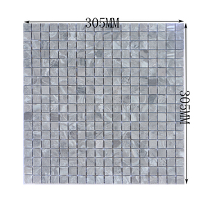 Mosaïque de pierres grises ondulées naturelles 15x15, mosaïque de marbre <span class=keywords><strong>gris</strong></span> pour salle de bain et crédence de cuisine d'hôtel de luxe - Product Image 6
