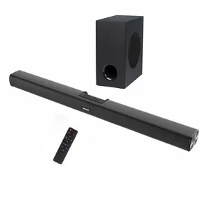 OEM Factory 100W 2.1ch Home Theatre System Bluetooth Sound Bar with Wired Subwoofer HDMI for TV Theater Home Cinema Sound System