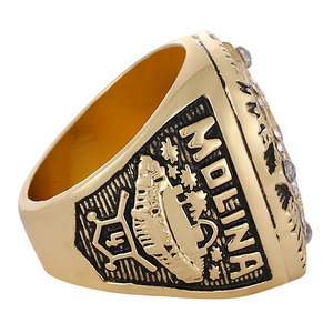 Bague en alliage plaqué or avec diamant, championnat de baseball des Cardinals de St-Louis 2006, pour homme, pour anniversaire, vente en gros transfrontalière - Product Image 5