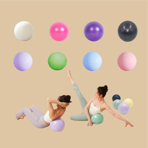 Pelota de Pilates Beige Mate con Logotipo Personalizado, 20cm 25cm, Pelota de Gimnasio Pequeña, Pelota de Ejercicio con Logotipo, Pelota de Yoga Mini Gruesa para Estabilidad - Product Image 5