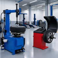 Equipo de Taller para Alineación de Ruedas 3D de 4 Postes, Elevadores de Autos de Entrega Rápida, Cambiador de Neumáticos Completo, Balanceador de Ruedas, Equipado para Todo Tipo de Vehículos