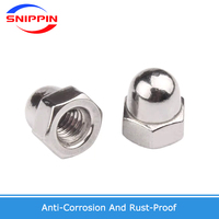 DIN1587 écrou borgne 304 acier inoxydable écrou hexagonal écrous borgnes M3 M4 M5 M6 M8 M8-1 M10 M10-1 M10-1.25 M12 ~~ M30