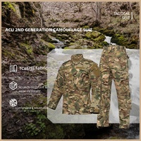 Combinaisons de camouflage respirantes en tricot ACU 2e génération, plusieurs couleurs en stock, uniformes tactiques