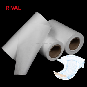 15gsm Trọng lượng nhẹ kỵ nước spunbond PP không dệt vải chịu nước em bé và tã người lớn với đầu/Trở lại/tấm chân lõi - Product Image 1