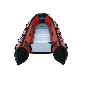 5-6 Orang Panas Welding Bahasa Jerman Mehler Valmex PVC Lipat Perahu Inflatable dengan Lantai Aluminium