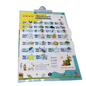 Arabo giocattoli educativi primi giocattoli illuministi parlanti grafico a parete 15 pagine alfabeto arabo per bambini - Product Image 3