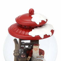 Boule de cristal de Noël créative Boîte à musique Décoration de Noël Boules à neige illuminées Boule de verre