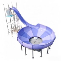 Toboganes de Fibra de Vidrio Personalizados de Lujo para Parques Acuáticos Comerciales Interiores/Exteriores, Piscinas de Resorts y Juegos Acuáticos al Aire Libre
