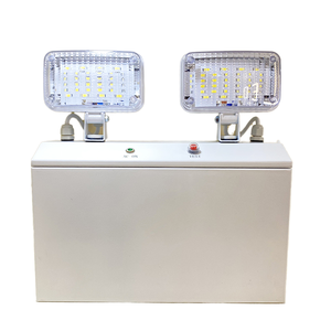 Luci di Emergenza LED Ricaricabili IP65 Super Luminose con Doppio Faretto, Montaggio a Parete, 3 Ore di Autonomia - Product Image 1