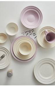 Peralatan makan keramik kualitas tinggi piring mangkuk sup warna lapisan bawah untuk rumah tangga butik restoran-pabrik sumber langsung - Product Image 6