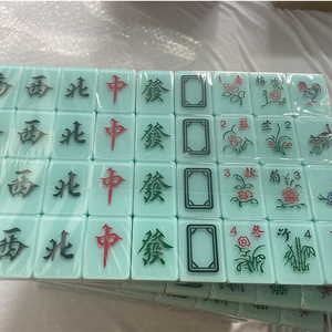 Juego de Mahjong americano personalizado acrílico 166 Mahjong Tiles Rummy juego Singapur Mahjong personalizado Mah Jong - Product Image 4