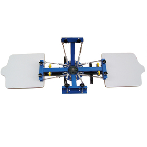 Machine d'impression sérigraphique manuelle professionnelle robuste en métal, 4 couleurs, 2 stations - Product Image 2