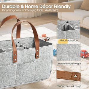 Cesta de Almacenamiento para Guardería a <span class=keywords><strong>Precio</strong></span> de Fábrica, Organizador de Pañales para Bebés, para la Estación de Cambio de Pañales, Artículos Esenciales para Recién Nacidos - Product Image 2