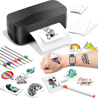 Autocollant de tatouage temporaire à impression thermique, transfert à l'eau, design personnalisé gratuit, couleurs vives, tatouage corporel DIY, décalcomanie