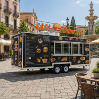 Camion de restauration mobile personnalisé avec cuisine complète, remorque de concession pour pizzas, tacos, sandwichs, café, restauration extérieure