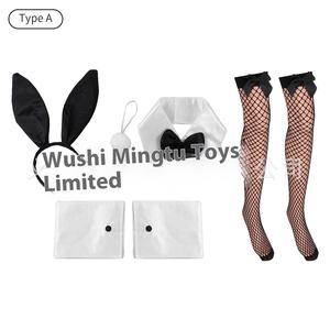 तीन टुकड़े बनी कॉसप्ले प्रोप्स ने रंगीन बालों के बैंड बालों के बाल खरगोश की पूंछ को सेट किया - Product Image 5