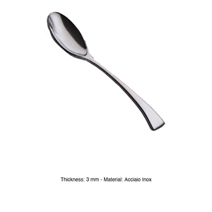 Cuchara para Postre Salvinelli Oceania de Acero Inoxidable 18/10, 3.5 mm de Grosor - Product Image 3