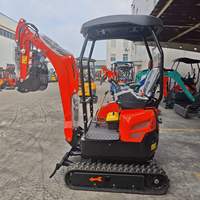 Mini-excavatrice ME-16, pelle compacte avec tarière optionnelle pour le forage de trous et les opérations de plantation d'arbres