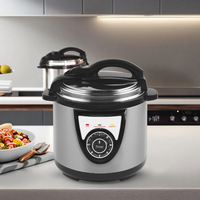 Cuisinière électrique multifonctionnelle 17-en-1 en acier inoxydable 4L 800W pour usage domestique et professionnel