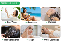 Bouteille de shampoing en plastique PE cylindrique opaque, hermétique, anti-fuite, personnalisable avec logo, de différentes tailles et capacités, vente en gros