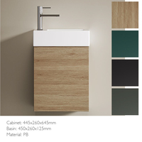 Meuble de salle de bain à panneau plat avec superposition partielle HDF DB24, Plaque Premium pour salle de bain