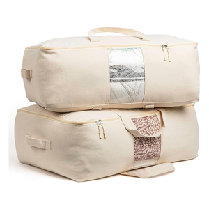 Modern Design Custom 600D Polyester Fabric <strong>Duvet</strong> Quilt Storage <strong>Bag</strong> Waterproof with Handles for Living Room Clothes Storage - Product Image 1