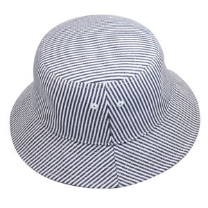Sombrero de Pescador de Lona a Rayas Unisex para Bebés con Logotipo Personalizado, Transpirable, para Playa y Uso Diario - Product Image 4