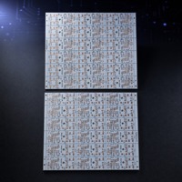 Circuit imprimé en aluminium LED personnalisé, circuit imprimé en aluminium avec base en aluminium, épaisseur 1,0 mm, cuivre 25 µm pour ampoule LED et éclairage public MCPCB