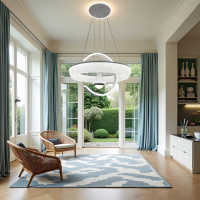 Lustre LED Rectangulaire Moderne 150W Ultra Haute Luminosité Contrôle Groupe 2.4G Hauteur Réglable Grand Pendentif en Cristal et Aluminium