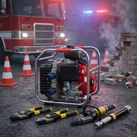 Pompe hydraulique portable haute pression JJZXXF BJQ-72/0.6-C 72MPa pour la lutte contre les incendies et les secours d'urgence, durable et facile à utiliser